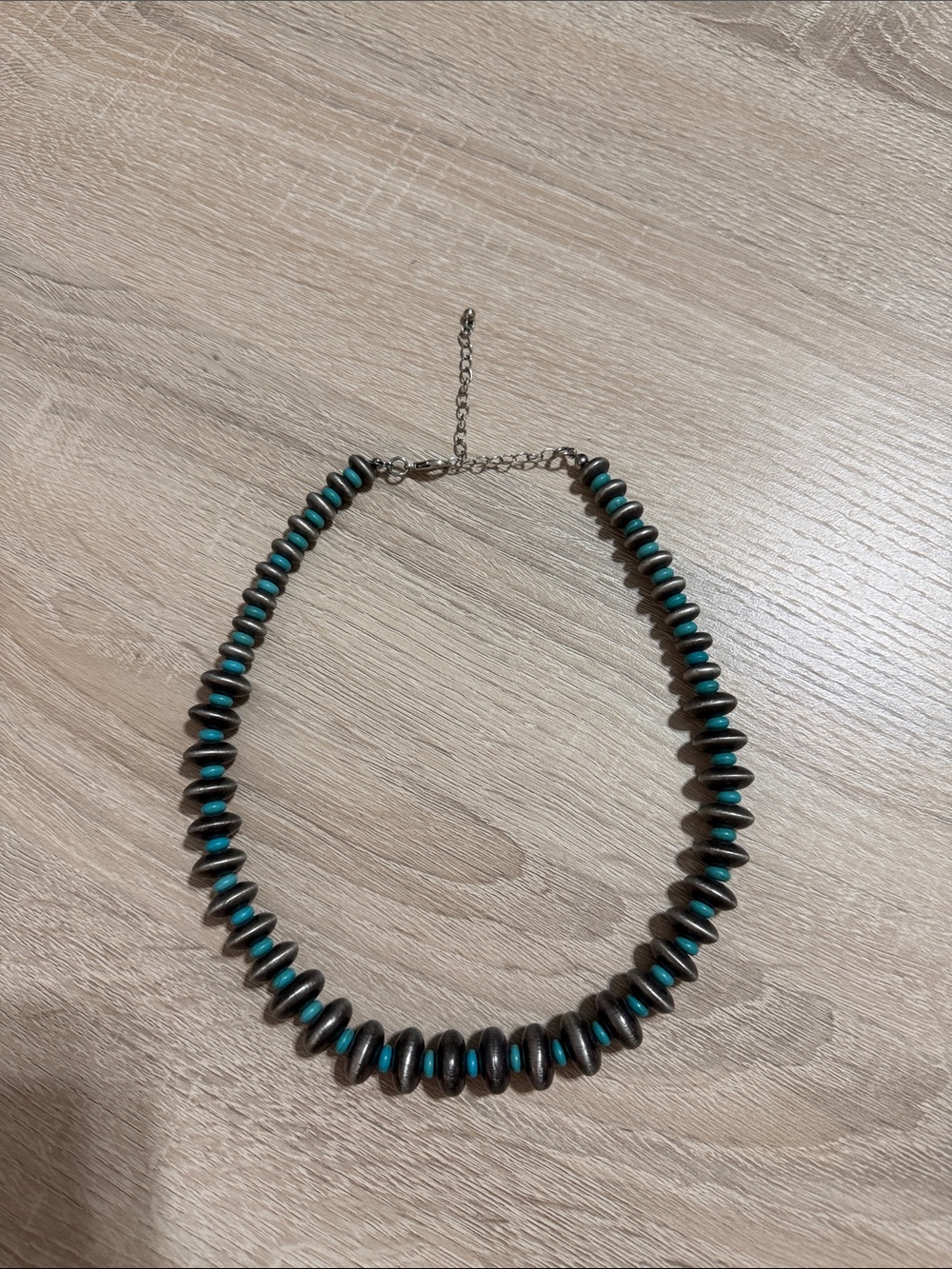 Faux Navajo Pearl & Turquoise Statement Necklace - Women Jewelry